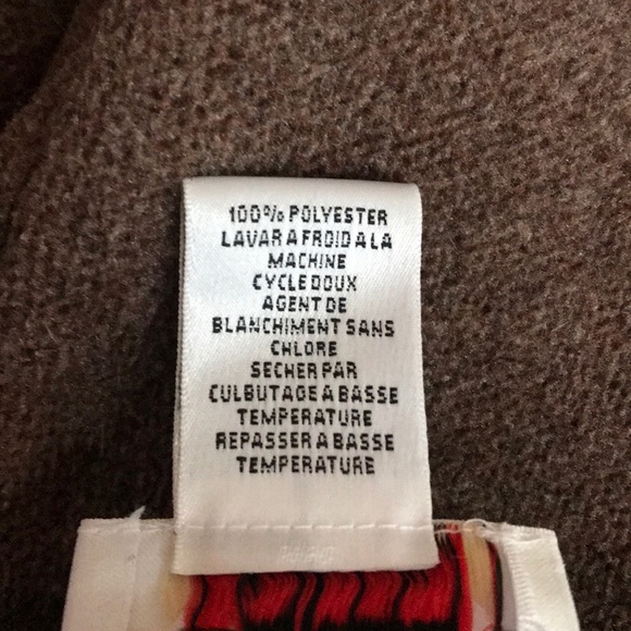 Talbots Fleece Taupe Vest Medium - Picture 4 of 5